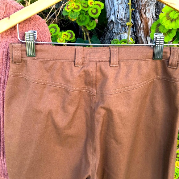 Escada designer pants outfit 2pc. brown flare leg bell bottom Jean y2k 90βs styl - Picture 8 of 13